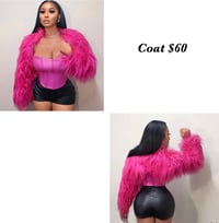 Pink Fur half coat 