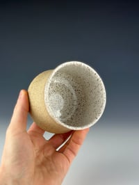 Image 3 of No. 1 | Speckled Stoneware Tumbler - White Gloss 