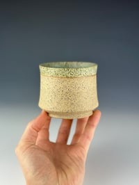 Image 1 of No. 5 | Speckled Stoneware Tumbler - Matte Green