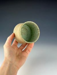 Image 3 of No. 5 | Speckled Stoneware Tumbler - Matte Green