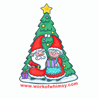 Image 5 of Santa and Mrs Claus celebrating around the Christmas Tree