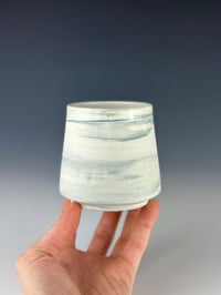 Image 1 of No. 33 | Marbled Teal Porcelain Tumbler - Tall