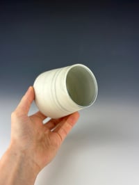 Image 2 of No. 35 | Marbled Teal Porcelain Tumbler - Tall