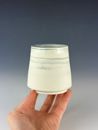 Image 1 of No. 35 | Marbled Teal Porcelain Tumbler - Tall