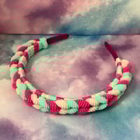 Pastel Mint and Pink Headband