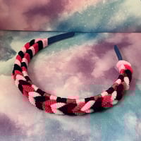 Pinks and Midnight Blue Headband