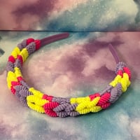 Pink Yellow and Purple Headband