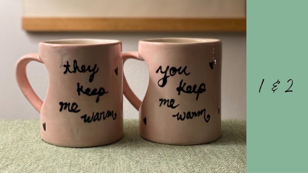 Image of Keep Me Warm Heart Mugs