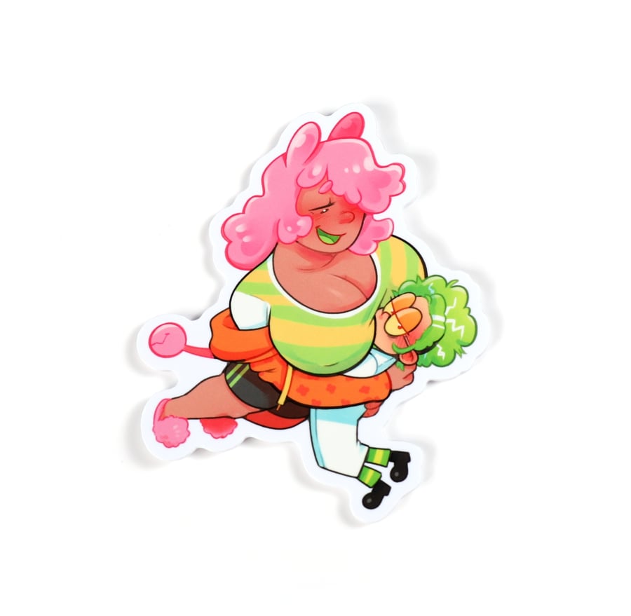 Gummy Hugging Edwin Sticker | DarkChibiShadow