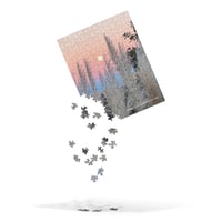 Image 3 of Full Moon and Pampas Grass - Jigsaw Puzzle - 252 Pieces