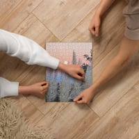 Image 2 of Full Moon and Pampas Grass - Jigsaw Puzzle - 252 Pieces