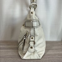 Image 4 of B. MAKOWSKY off white beige genuine leather shoulder handbag