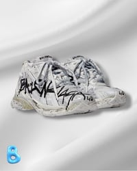 Image 1 of Balenciaga Runner Graffiti White