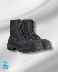 Image 1 of Balenciaga Combat Strike Boots Black