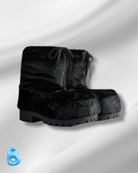 Image 1 of Balenciaga Alaska Faux Fur Boots Black