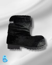 Image 2 of Balenciaga Alaska Faux Fur Boots Black