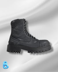 Image 2 of Balenciaga Combat Strike Boots Black