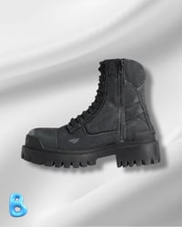 Image 4 of Balenciaga Combat Strike Boots Black