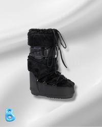 Image 1 of Moon Boot Icon Faux Fur Black