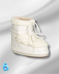 Image 1 of Moon Boot Icon Low Faux Fur White