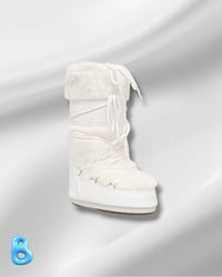 Image 1 of Moon Boot Icon Faux Fur White