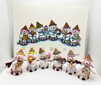 Image 2 of Ice Cream Snowmen Collection Limited Edition Print