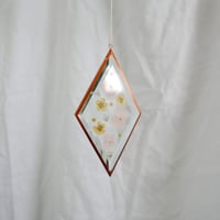 Image 2 of Pressed Flower Suncatcher Hydrangea and Buttercups