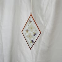 Image 1 of Pressed Flower Suncatcher Pansies