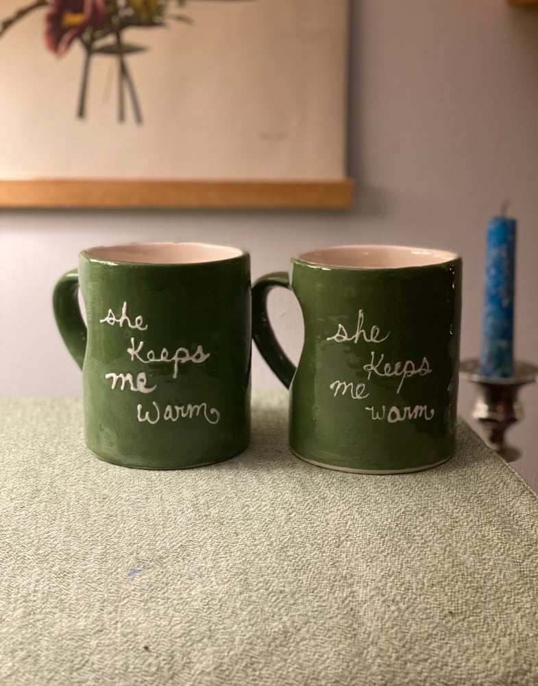Image of Keep Me Warm Heart Mugs