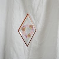 Image 2 of Pressed Flower Suncatcher Hydrangea Wreath