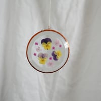 Image 1 of Pressed Flower Suncatcher Viola