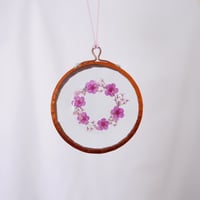 Pressed Flower Suncatcher - Mini Garden Wreath