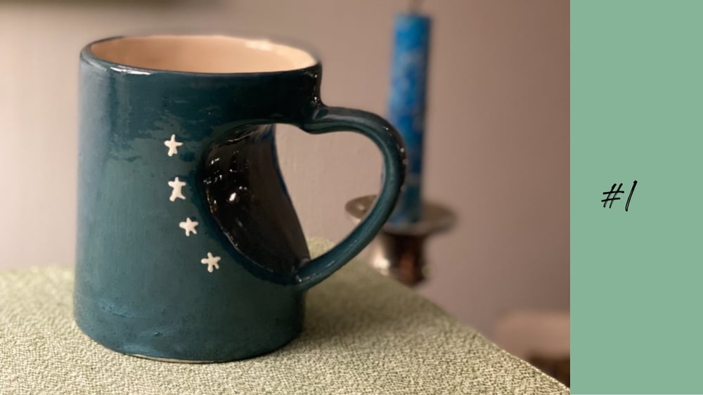 Image of You're My Moon Heart Mugs