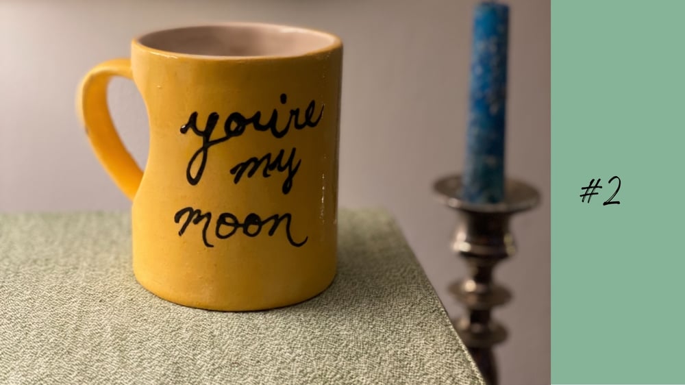 Image of You're My Moon Heart Mugs