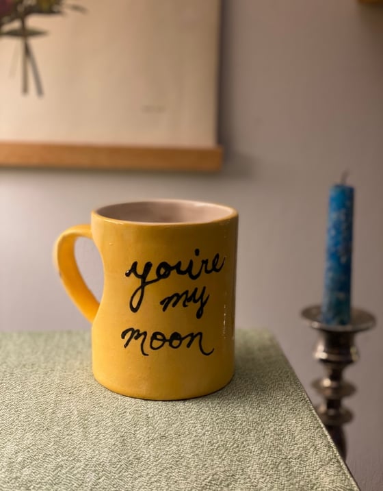 Image of You're My Moon Heart Mugs