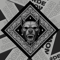 Image 1 of Official Christian Napier "Face Of Death" Bandana 