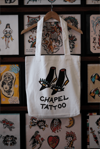 Image 2 of CHAPEL TATTOO SHOES TOTE BAG