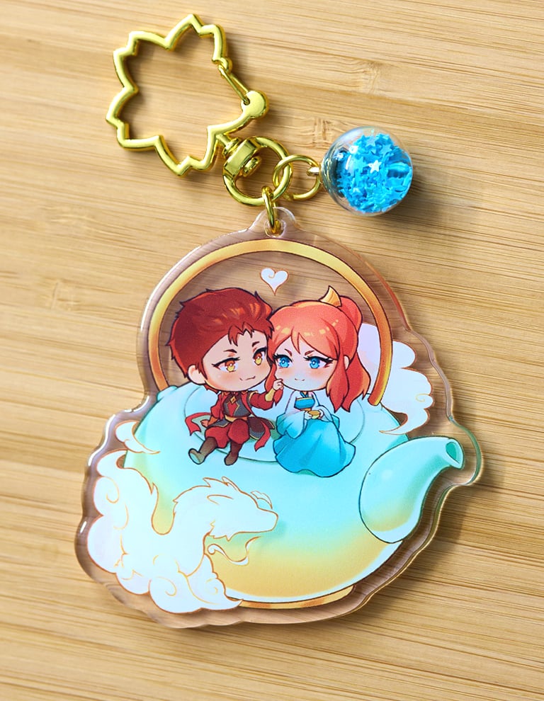 Image of Teapot Kylove Epoxy Keychain 