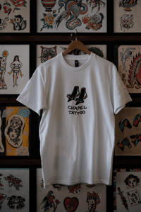 Image 3 of CHAPEL TATTOO SHOES TEE