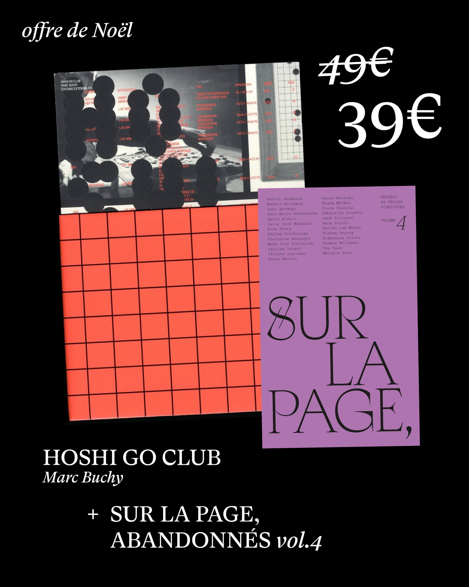 Image of Promo de Noël ☼ HOSHI GO CLUB + Sur la page, abandonnés  