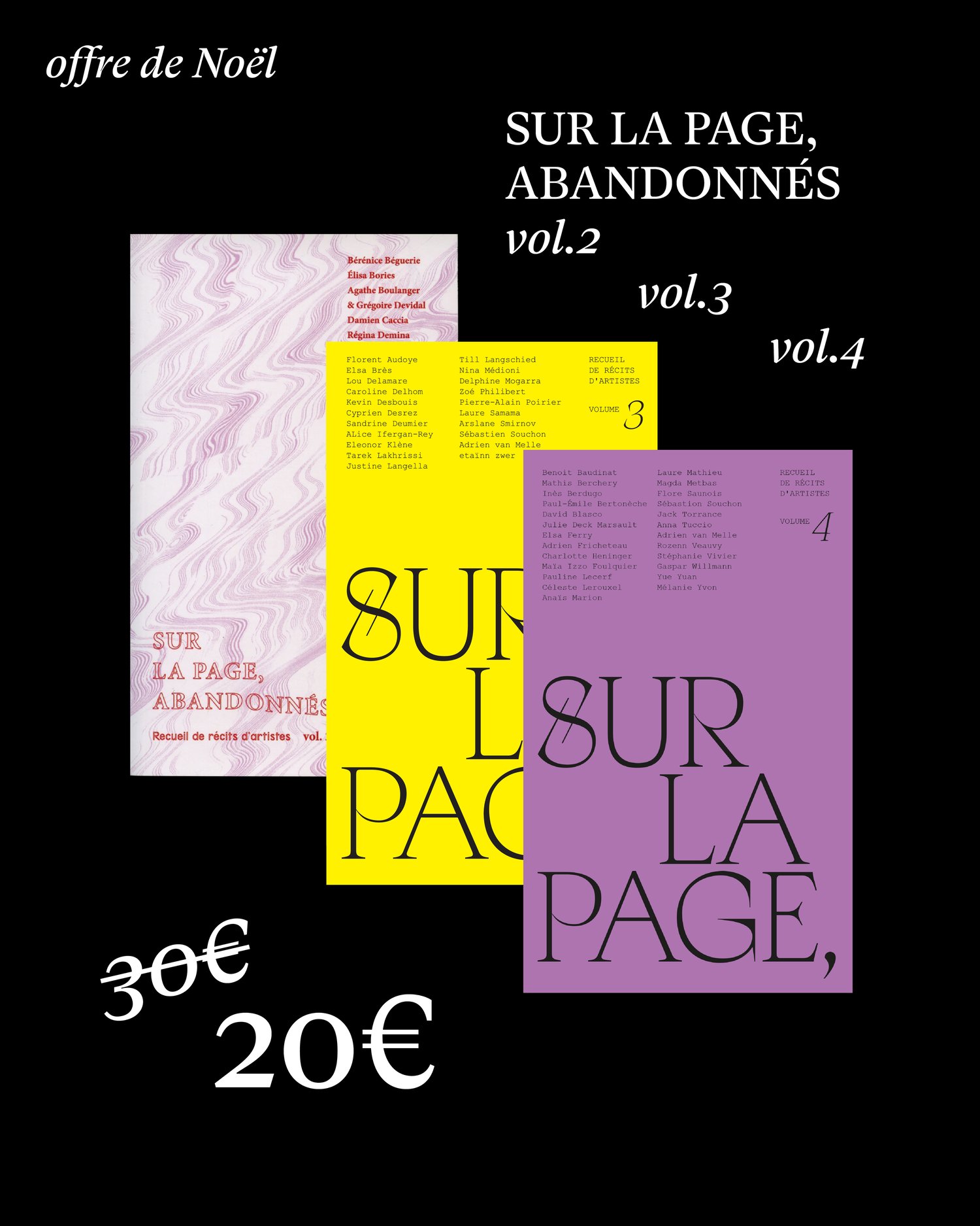 Image of Promo de Noël ☼ Sur la page, abandonnés VOL. 2, 3, 4