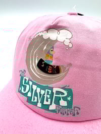 Image 2 of ''SILVER SURFER'' Junior Original 5 Panel Cap ( PINK EDITION )