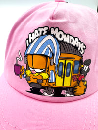 Image 2 of ''I HATE MONDAYS'' Junior Original 5 Panel Cap ( PINK EDITION )