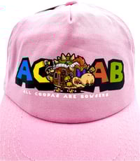 Image 2 of ''BOWSER ACAB'' Junior Original 5 Panel Cap ( PINK EDITION )