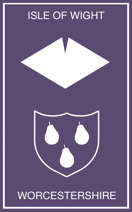 Image of Ceremonial County Tape Series Vol.XXI - Isle of Wight | Worcestershire