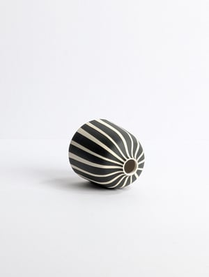 Image of Small Black & White Bud Vase No2