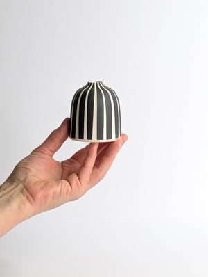 Image of Small Black & White Bud Vase No2