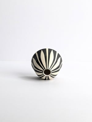 Image of Small Black & White Bud Vase 