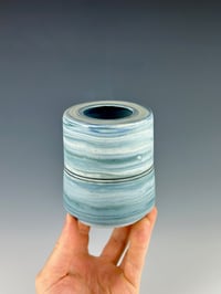 Image 1 of No. 37 | Marbled Porcelain Bud Vase 