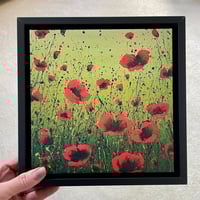 Image 2 of 'Poppy Meadow' framed canvas
